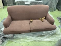 Snowdrop 2.5 Seat Sofa In Pinot Noir Norfolk Cotton