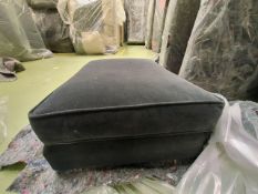 Iggy Medium Rectangular Footstool In Amoure Smart Velvet