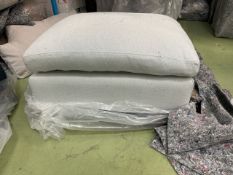 Long Island Slim Medium Rectangle Footstool In Coastal House Basket Weave