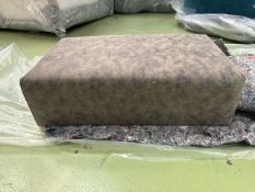 Jude Small Rectangle Footstool In Ash Faux Leather