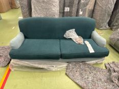 Snowdrop 3 Seat Sofa In Evergreen Brushed Linen Cotton