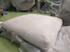 Isla Medium Square Footstool In Smart Velvet