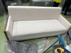 Chester 3 Seat Sofa In Alabaster Brushed Linen Cotton