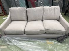 Iggy 3 Seat Sofa In Stoneware Easy Cotton