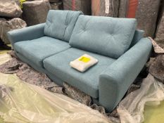 Jack 2.5 Seat Sofa In Blue Cotton