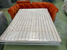 Patrick 3 Seat Sofabed In Paprika Smart Velvet