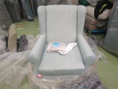 Duke Armchair In Coastal House Herringbone Weave