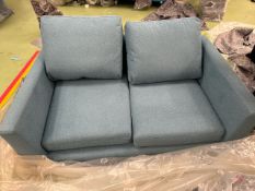 Jude 2 Seat Sofa In Blue Soft Textured