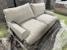 Isla 2 Seat Sofa In Cobble Brushed Linen Cotton
