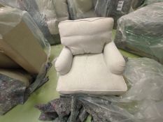 Bluebell Armchair In Pumice Herringbone Weave