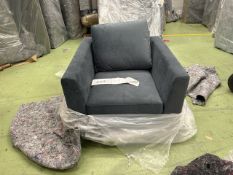 Jude Armchair In Grey Velvet
