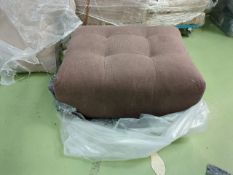 Romy Footstool End Pinto Noir In Pinot Noir Norfolk Cotton
