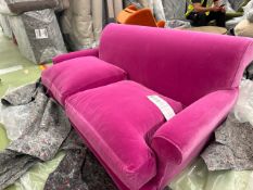 Saturday 2.5 Seat Sofa In Peony Cotton Matt Velvet