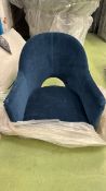 Lupin Chair In Portland Blue Brushstroke