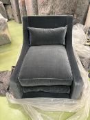 High Back Iggy Armchair In Armchair Mercury Cashmere Velvet