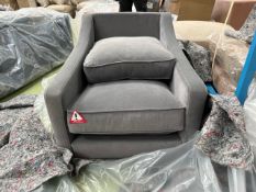 Iggy Armchair In Earl Grey Smart Velvet
