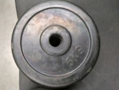 5kg Plain Unbranded Plates x4