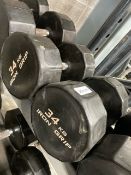 Pair Of Iron Grip Dumbbells 34kg