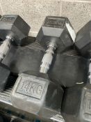 Pair Of Eleiko Dumbbells 14kg