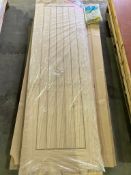 NO RESERVE - 5 Panel Oak Effect 80.5