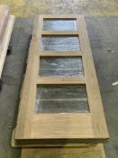 NO RESERVE - 4 Panel Glazed Oak Frame  78