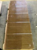 NO RESERVE - 5 Panel Veneer With Stainless Strips 83