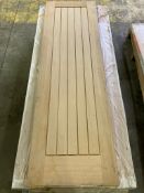 NO RESERVE - 5 Panel Oak Effect 78