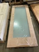 NO RESERVE - 1 Panel Glazed Solid Oak Frame  80.5