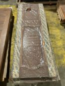 NO RESERVE - 3 Panel Recessed Hard Wood 78