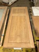 NO RESERVE - 2 Panel Solid Oak 78