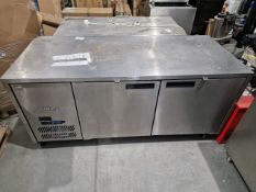 NO RESERVE Williams 2 Door Bench Fridge Counter Fridge