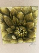 NO RESERVE Flower Glasswork Print