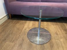 NO RESERVE Small Glass Coffee Table 3 Units