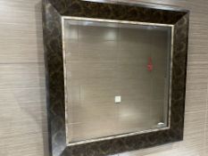 NO RESERVE Antique Pattern Square Mirror