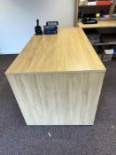 NO RESERVE Oak Effect Desks x2
