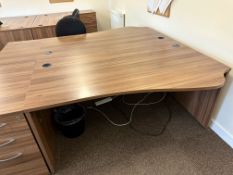 NO RESERVE Walnut Desks and Drawer Units
