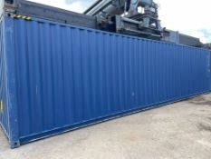 40ft HC Shipping Container - ref HPCU4310627 - NO RESERVE