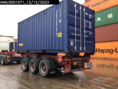 One Trip 20ft Tunnel (Double Door) Container - VANU3001071