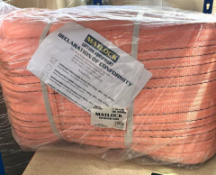 3 x Matlock 10 Tonne Double Duplex Flat Sling Lifting Hoist Cargo Strap 10mx300mm - NEW, RRP £200