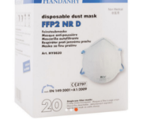 NO RESERVE - 3 x 360 BOXES OF HANDANHY HY8620 FFP2 DUST PROTECTION FACE MASKS WORKWEAR 20 pack