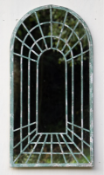 Trade lot - Rustic Green Garden Mirror (2 individually boxed pieces per master carton) 2 x units