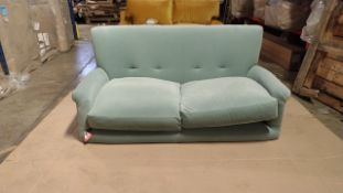 Alderney 2 Seat Sofa In Sage Smart Velvet