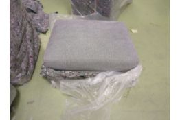 Izzy Medium Rectangular Footstool In Burnham Norfolk Cotton