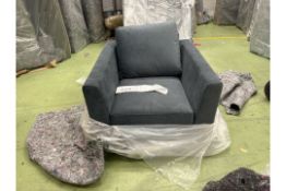 Jude Armchair In Grey Velvet