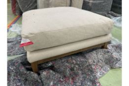 Costello Large Rectangle Footstool In Clay House Basket Weave