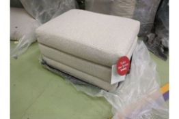 Aissa Medium Rectangular Footstool Shell Heathland Weave