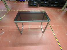 NO RESERVE - Rectangular Glass Topped Display Table