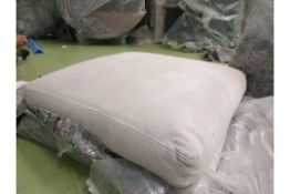 Isla Medium Square Footstool In Smart Velvet