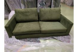 Jude 3 Sofa In Green Velvet