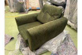 Jack Armchair In Green Velvet